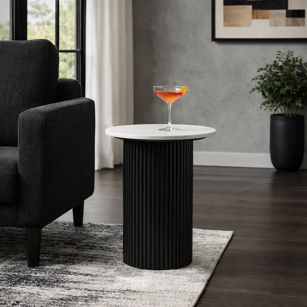 IRVINGROSE BLACK TABLE 23 (IN)