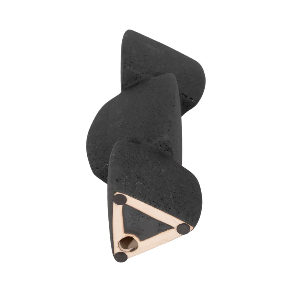 ENNISVALE BLACK CANDLE HOLDER 9 (IN)