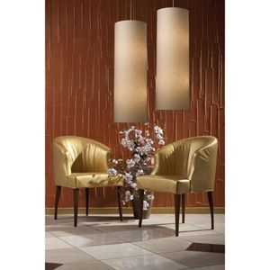 Fabric Cylinders 12'' Wide 4-Light Pendant - Satin Nickel 5
