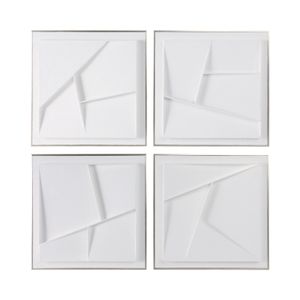 HACKETTCREST SET OF 4 WHITE ART 20 (IN) 1