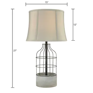 Rochefort 27'' High 1-Light Table Lamp - Oil Rubbed Bronze 2