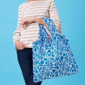 Botanical blu Reusable Shopping Bag 8