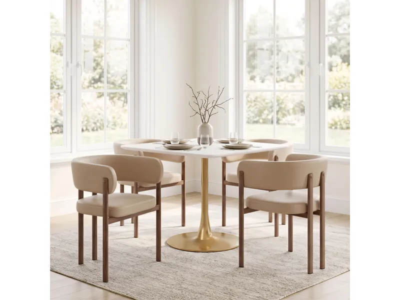 Ruge Dining Chair Beige 14
