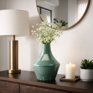 COLEFIELD GREEN VASE 12 (IN) 12