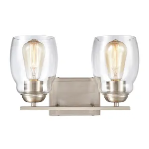 Calistoga 14'' Wide 2-Light Vanity Light - Brushed Nickel 1