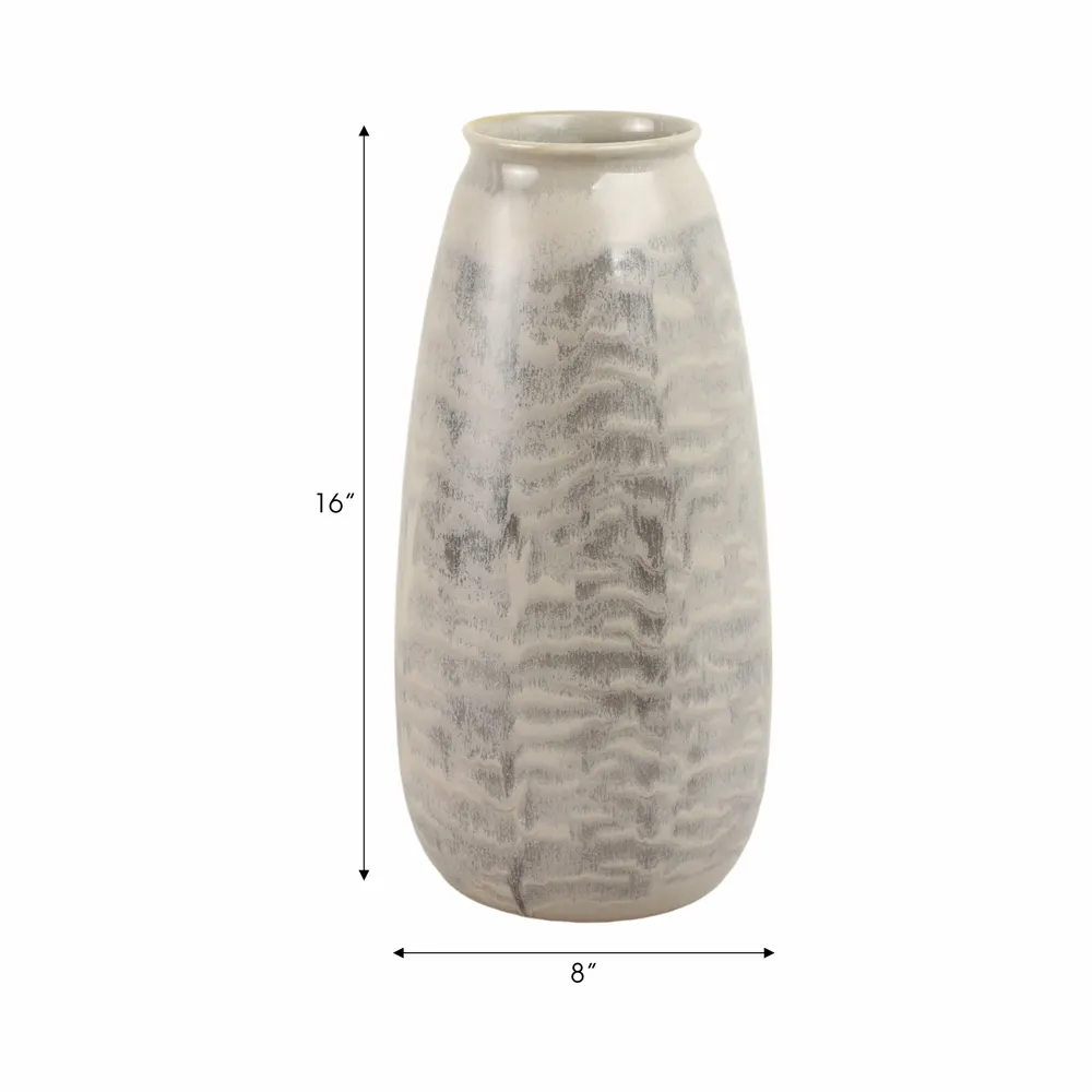 HAWLEYGROVE GRAY VASE 16 (IN)