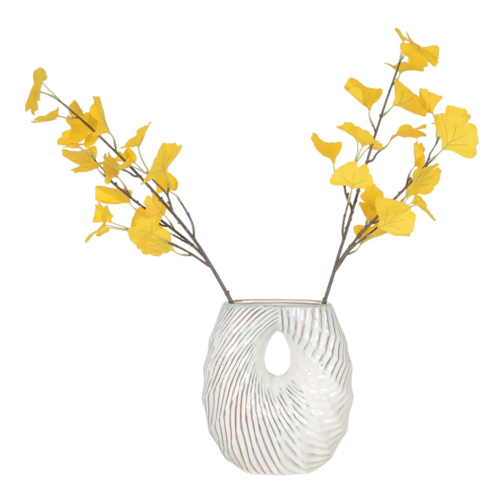 HAYWOODWAY WHITE VASE 12 (IN)