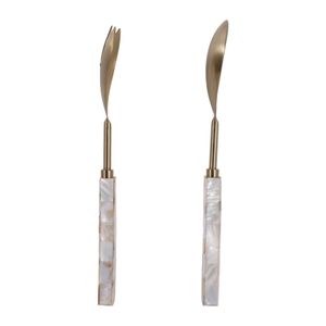 CARVERMOOR SET OF 2 WHITE SERVEWARE 1 (IN) 4