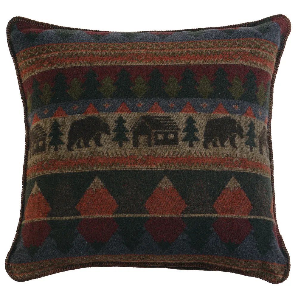 Cabin Bear - Euro Sham - 26x26