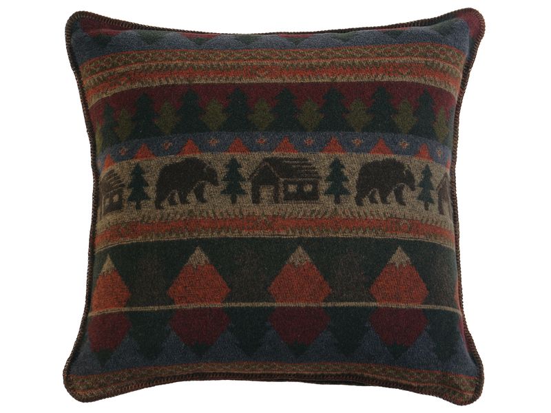 Cabin Bear - Euro Sham - 26x26 thumbnail
