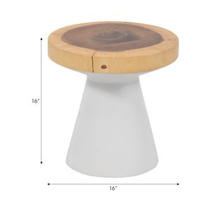 JASPERHOLM WHITE TABLE 16 (IN) 8