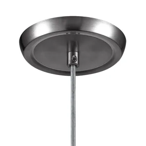 Milan 3'' Wide 1-Light Mini Pendant - Satin Nickel with Espresso Glass 3