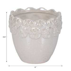 SLATERGATE IVORY PLANTER 6 (IN) 8