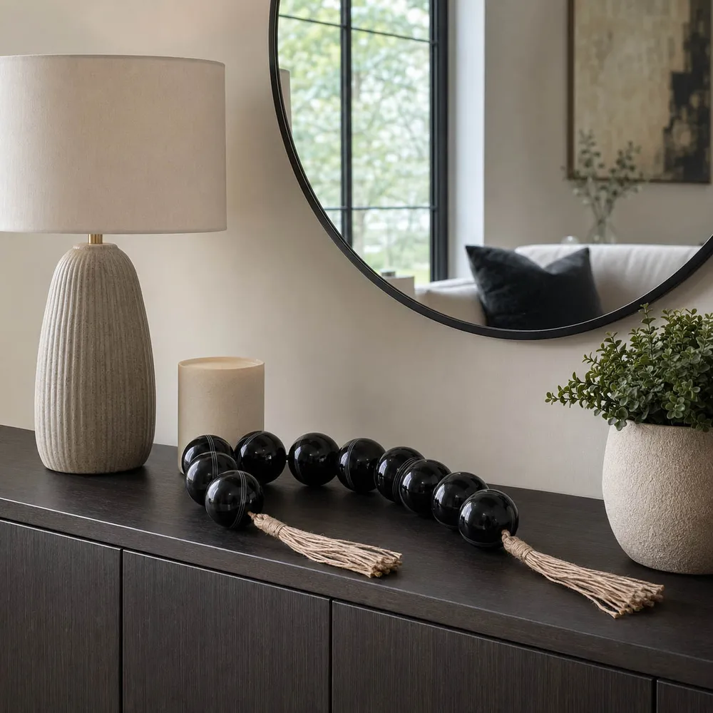 GORDONSTONE BLACK BEAD 3 (IN)