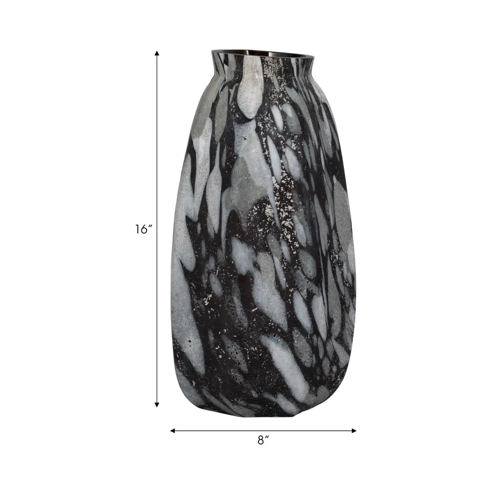 GAIGEMILL BLACK GLASS VASE 16 (IN)