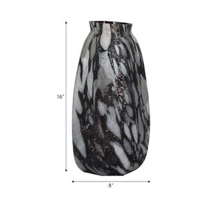 GAIGEMILL BLACK GLASS VASE 16 (IN) 8
