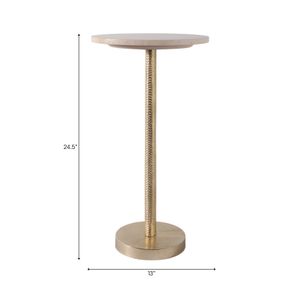 BIRCHWORTH IVORY ACCENT TABLE 25 (IN) 10