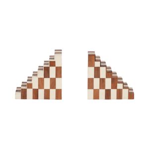 KIRAGROVE SET OF 2 IVORY BOOKENDS 6 (IN) 1