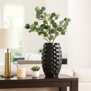 OLIVERSTONE BLACK VASE 13 (IN) 2