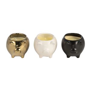 ARNETTCLIFF SET OF 3 VANILLA SANDALWOOD CANDLE 4 (IN) 4