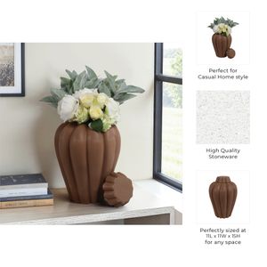 HEATHOAK BROWN JAR 15 (IN) 10
