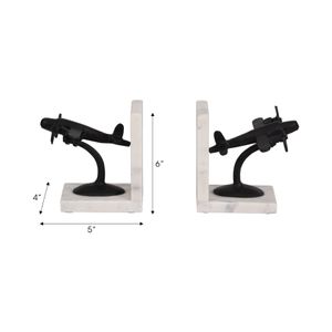 HOLDENFIELD SET OF 2 BLACK BOOKENDS 7 (IN) 8