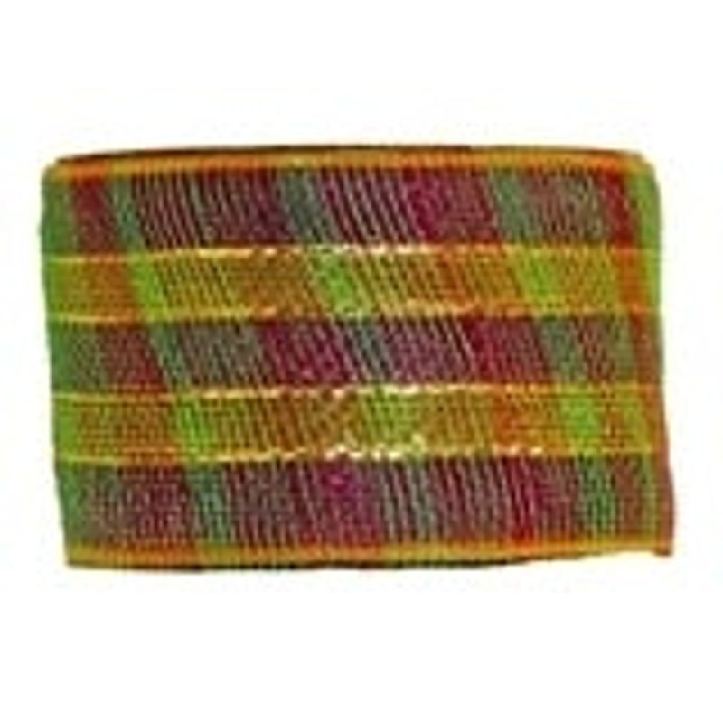 4" x 25yds Plastic Mesh, Fall Metallic Plaid