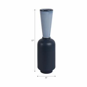 BRAXTONCLIFF BLUE VASE 17 (IN) 9