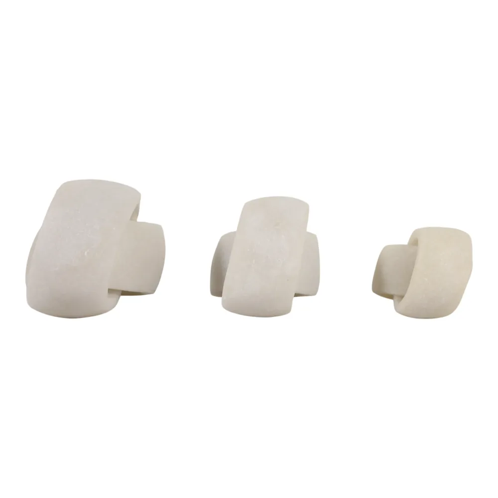 HALEYSHAW SET OF 3 WHITE DECOR 5 (IN)