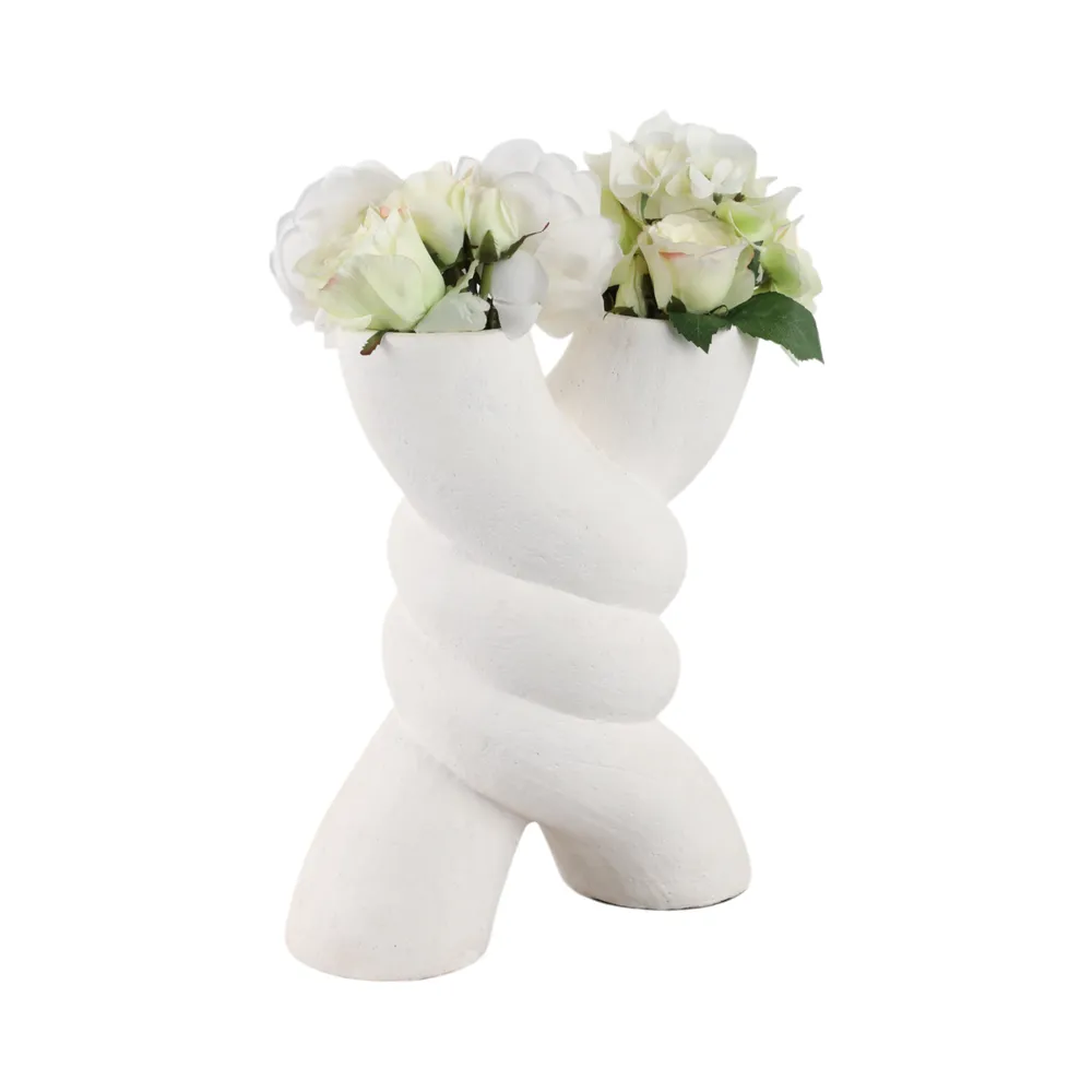 WINTONMILL WHITE VASE 14 (IN)
