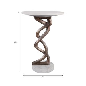 SHAYSHAW WHITE TABLE 23 (IN) 10