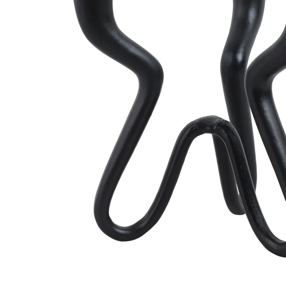 TODDBURN BLACK CANDLE HOLDER 10 (IN)