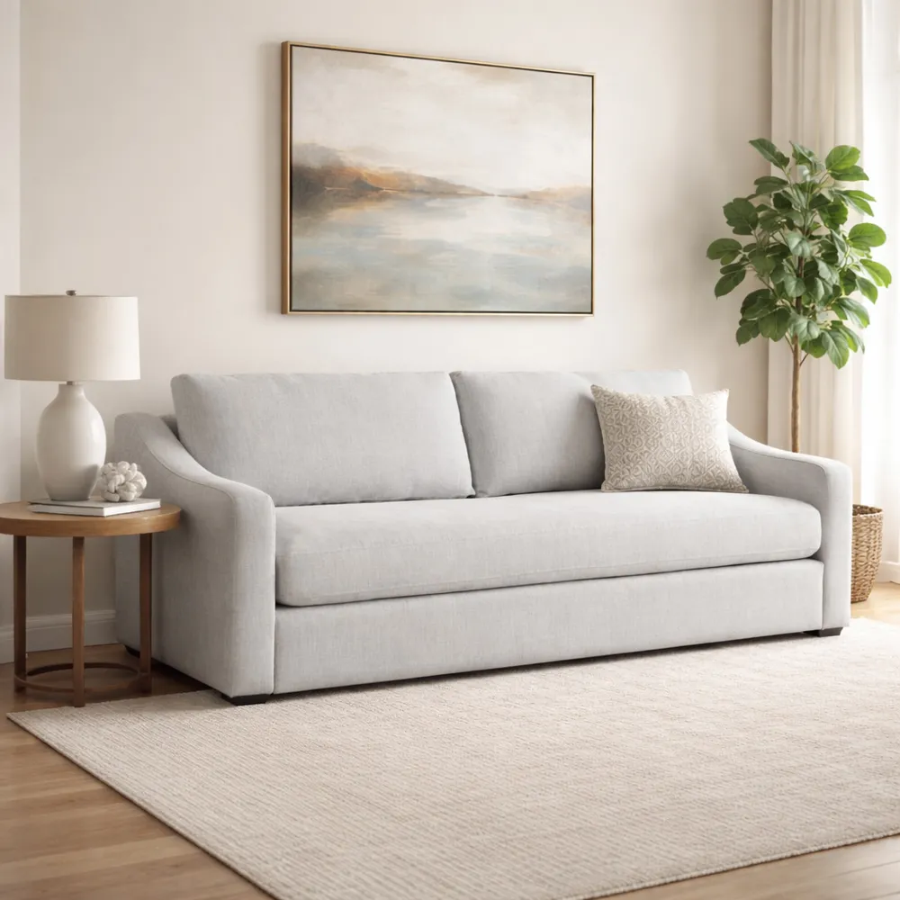 ROMANTON GRAY SOFA 95 (IN)