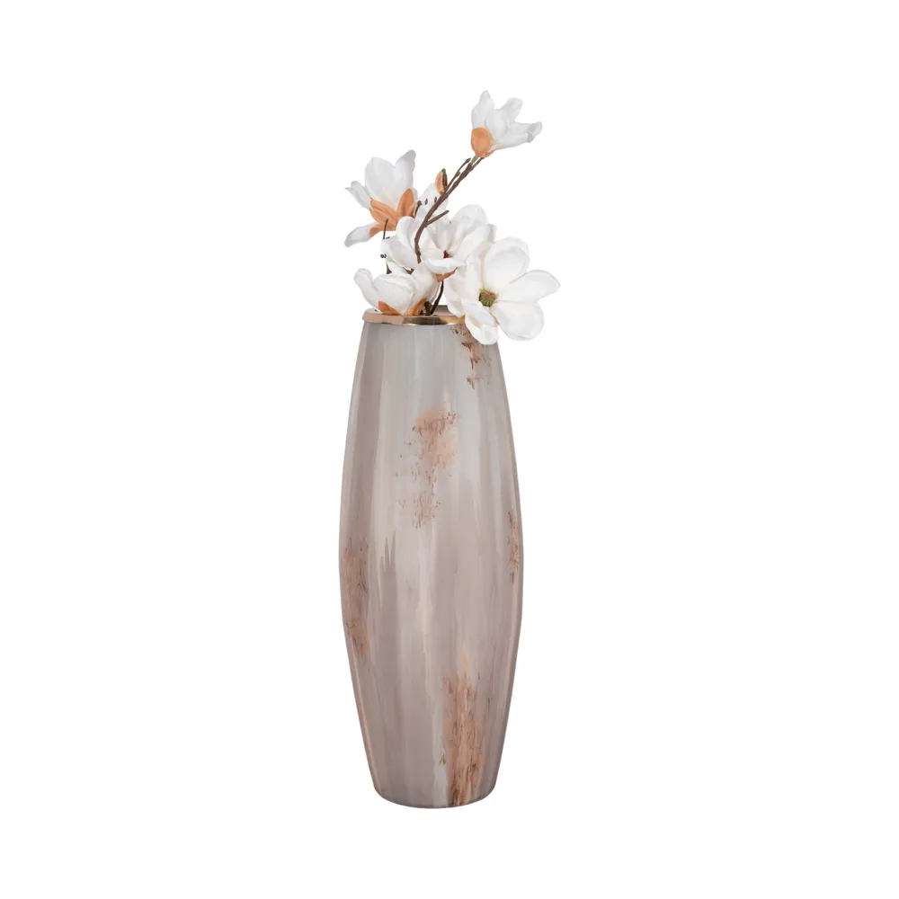 WOODSONCLIFF TAN GLASS VASE 24 (IN)