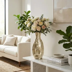 JADEBURN GOLD VASE 23 (IN) 13