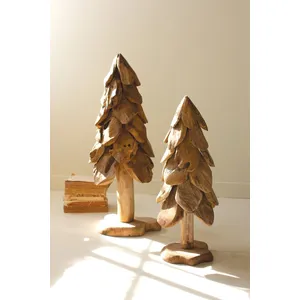 Rustic Teak Christmas Tree / Small 3