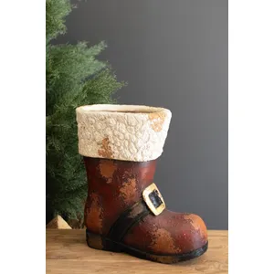 Faux Concrete Santa Boot 2