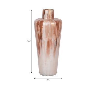 BURKEVIEW TAN GLASS VASE 18 (IN) 9