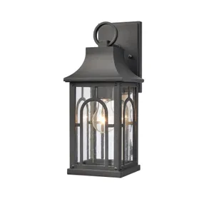 Triumph 14.5″ High 1-Light Outdoor Sconce - Textured Black 3