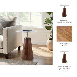 ZEBWAY BROWN TABLE 22 (IN) 10