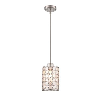 Sagamore 6″ Wide 1-Light Mini Pendant - Brushed Nickel