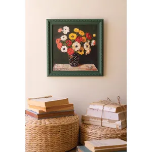 Green Framed Still-Life Painting 1