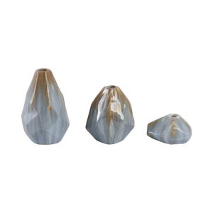 PAXTONWORTH SET OF 3 BROWN VASES 9 (IN) 1