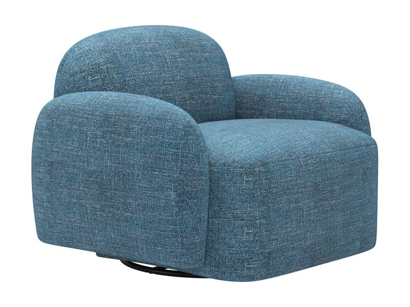 Cleo Swivel Chair Blue 7