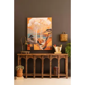Reclaimed Wood Multi-Arched Console 1