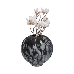 LAYLAHOLM GRAY GLASS VASE 14 (IN) 3