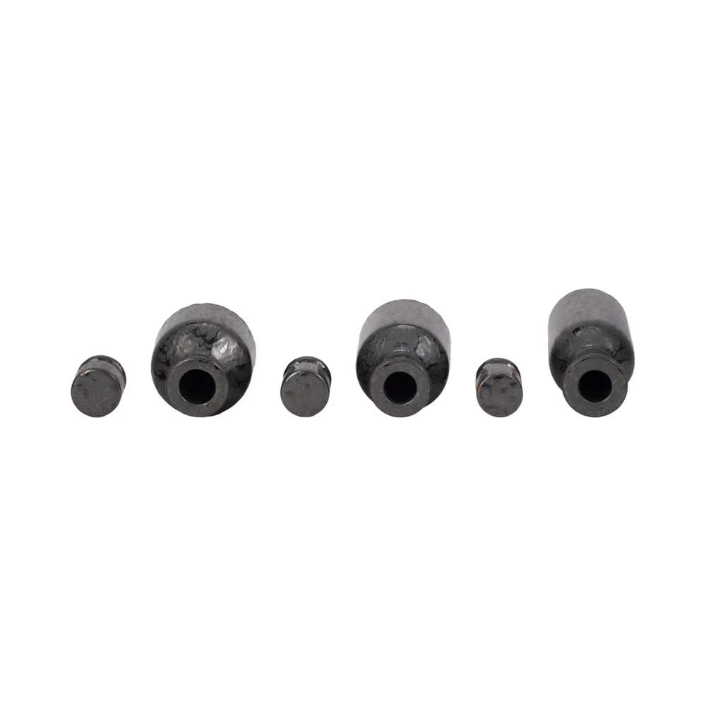 RAESIDE SET OF 3 BLACK VASES 15 (IN)