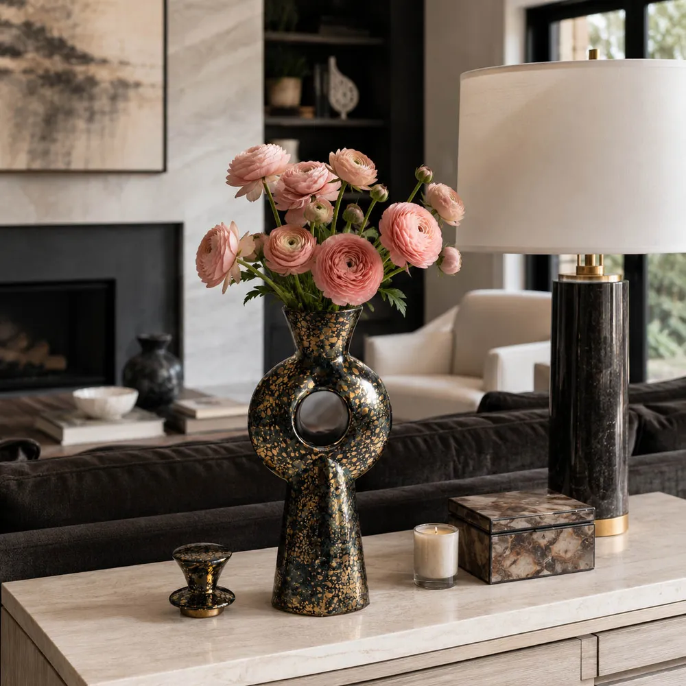 BARTONFIELD BROWN VASE 16 (IN)
