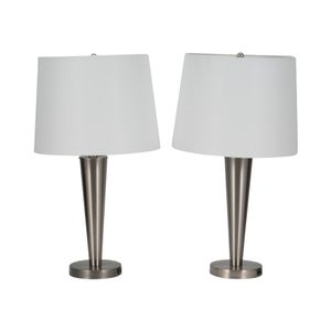 GROVERWIND SET OF 2 SILVER LAMPS 25 (IN) 1