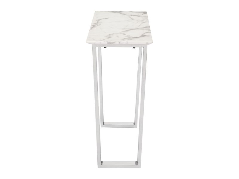 Atlas Console Table White & Silver 3